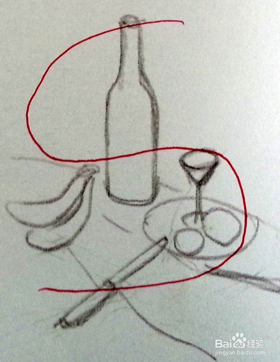 素描中常见的构图形式和错误构图