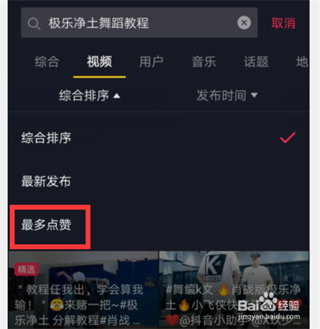抖音怎么查极乐净土舞蹈教程