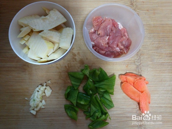 冬笋炒肉的制作方法