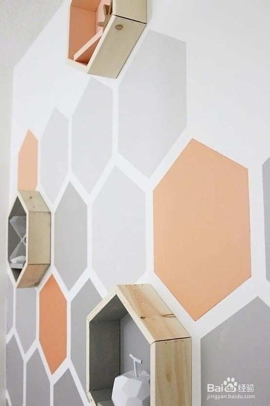 彩马艺术涂料几何墙面背景墙美到窒息!