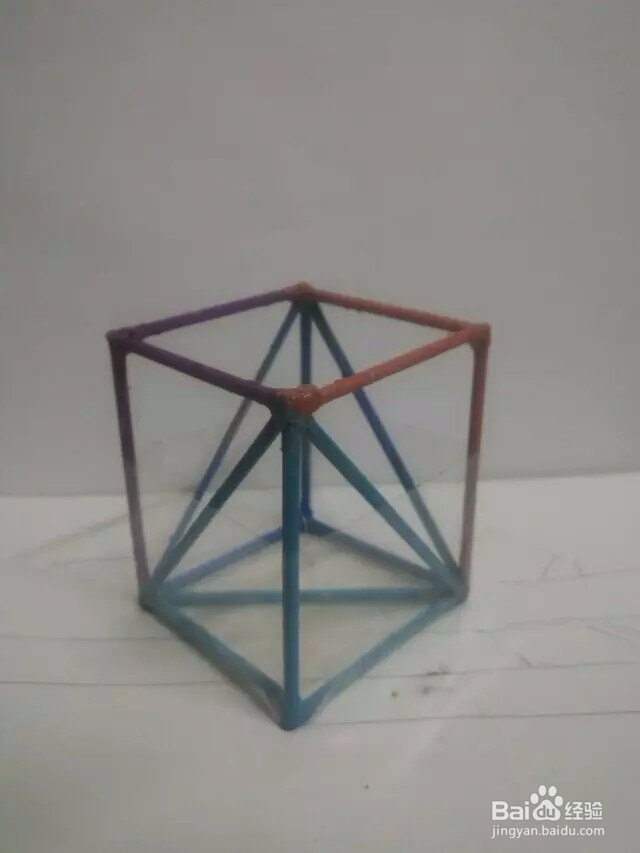 DIY时尚创意立体几何线条笔筒