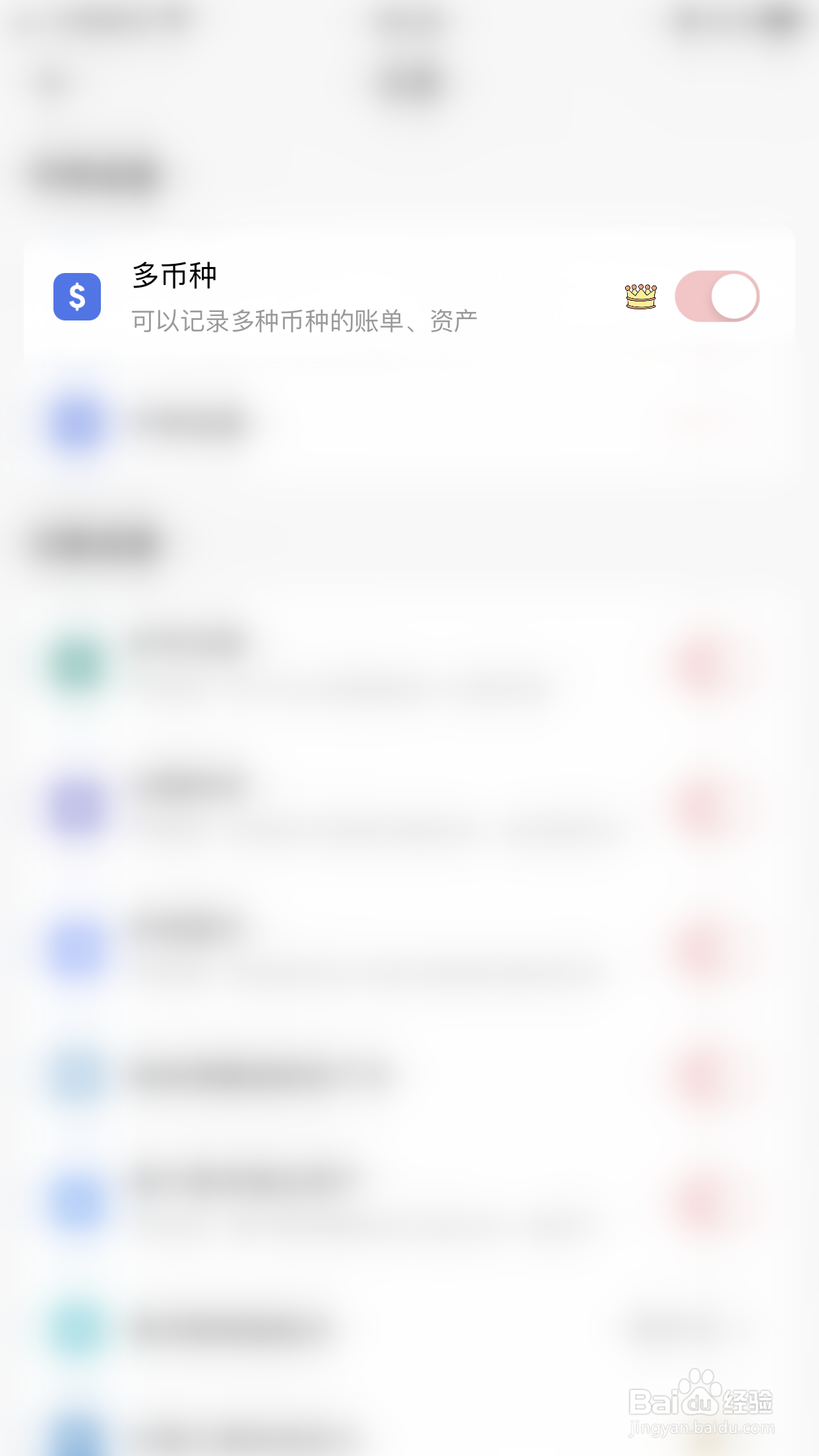 萌猪记账如何开启多币种