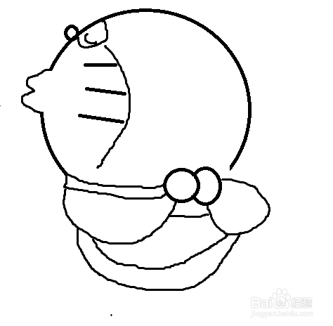哆啦A梦简笔画怎么画？