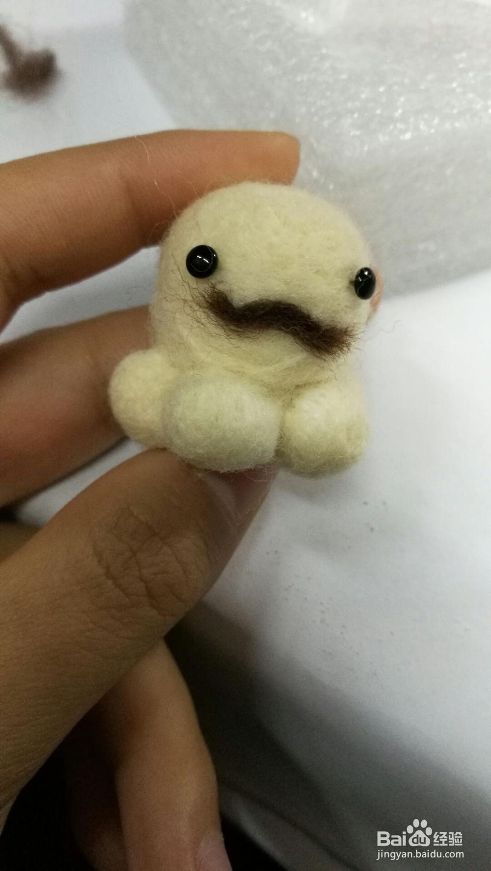 基础做法的羊毛毡小章鱼