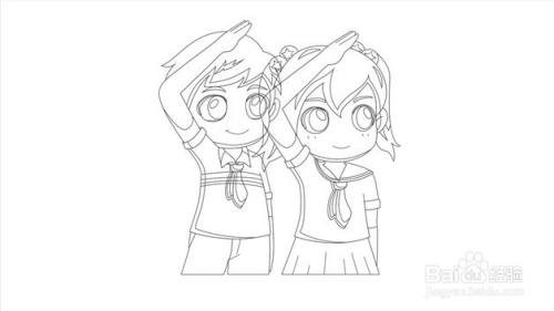 敬礼怎么画才好看