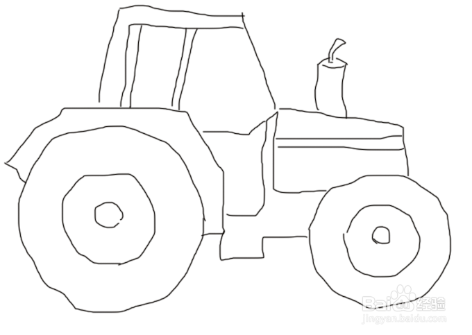 photoshop画拖拉机