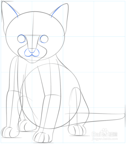 如何画一只可爱的小猫