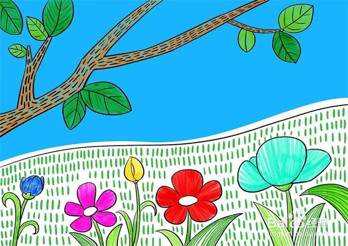 手工春天的花草制作教程