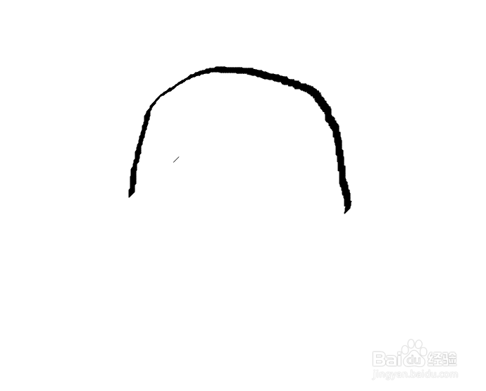 画图工具如何画一个大白？