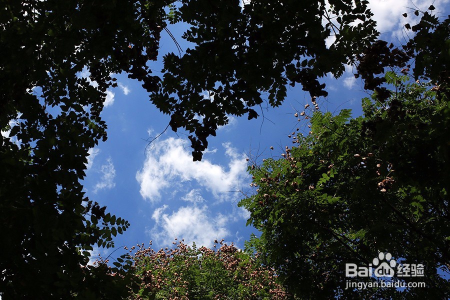 如何用定焦拍蓝天和白云