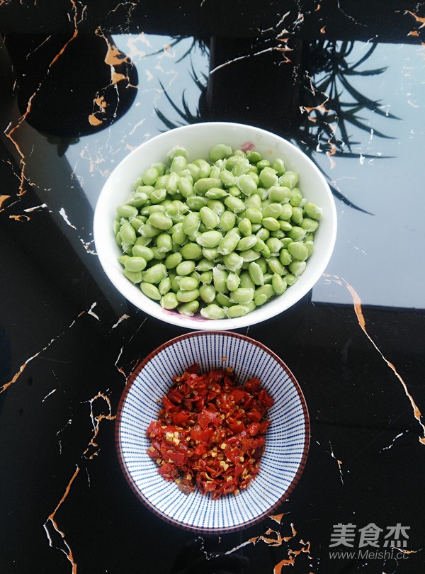 剁椒炒毛豆的做法