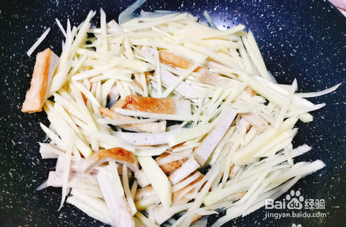 肉饼炒土豆丝怎么做