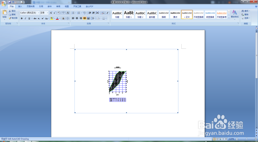 怎么把CAD图导入Word文件