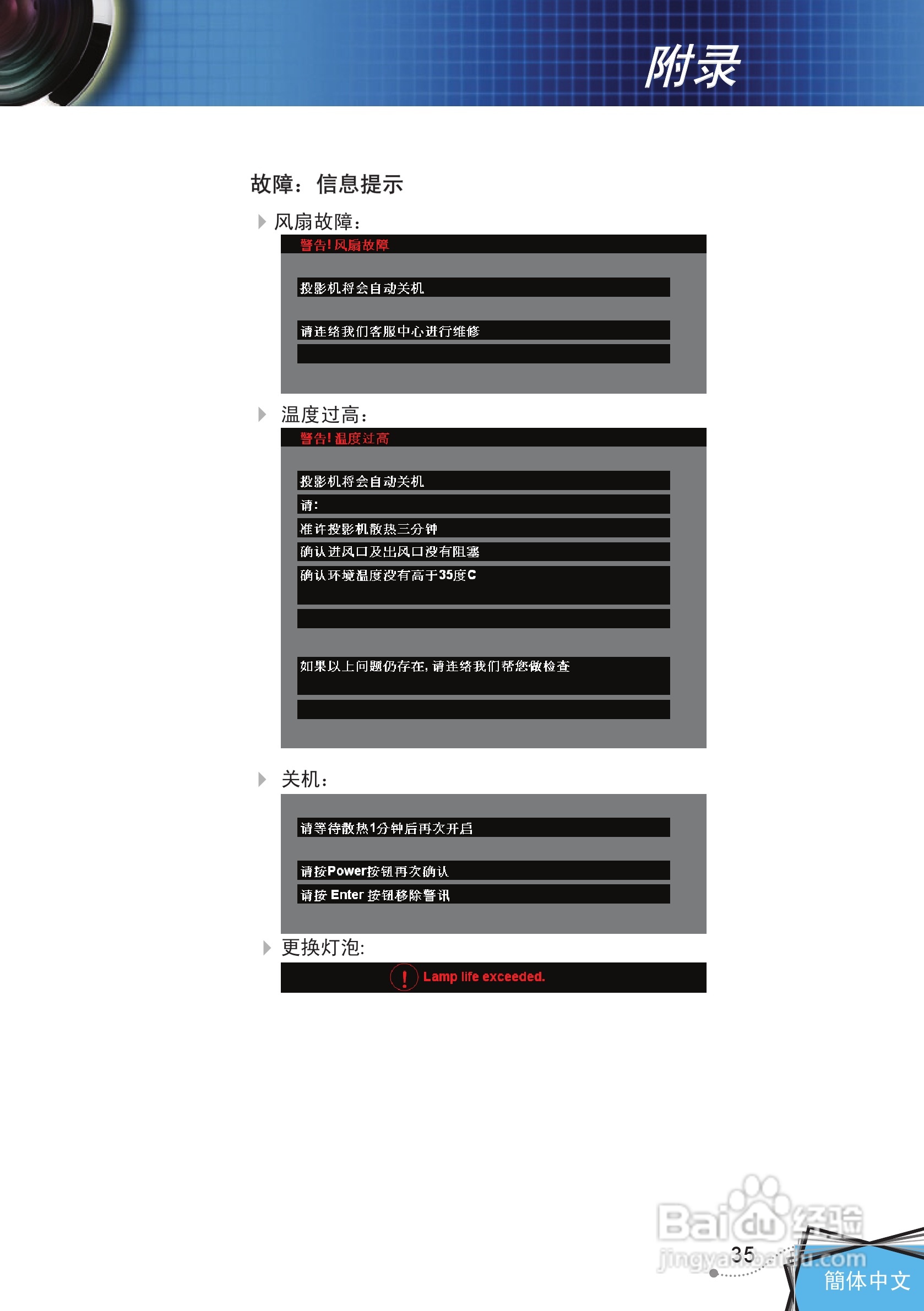 奥图码 DP7249投影机说明书:[4]