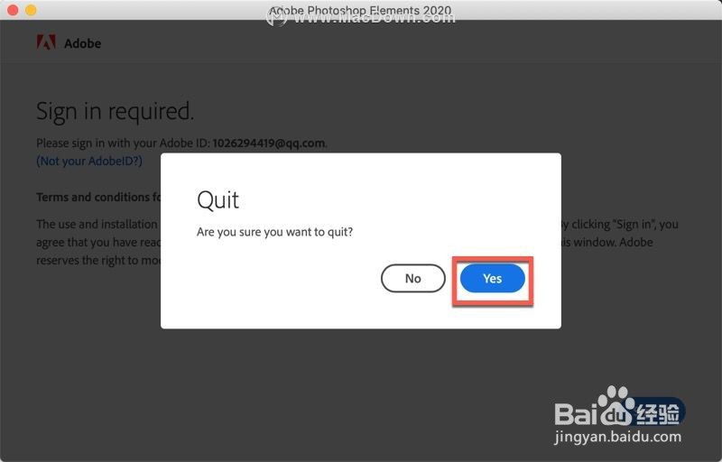 Adobe Photoshop Elements2020 for Mac安装教程