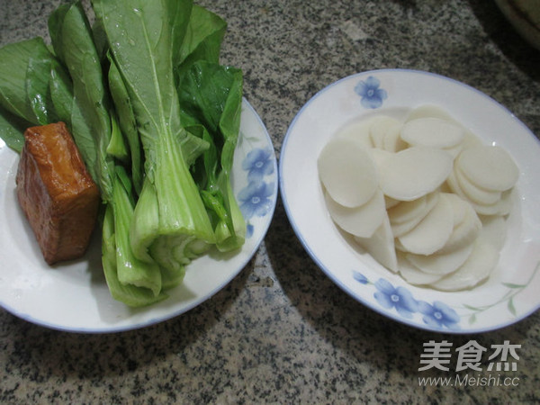 香干青菜年糕汤