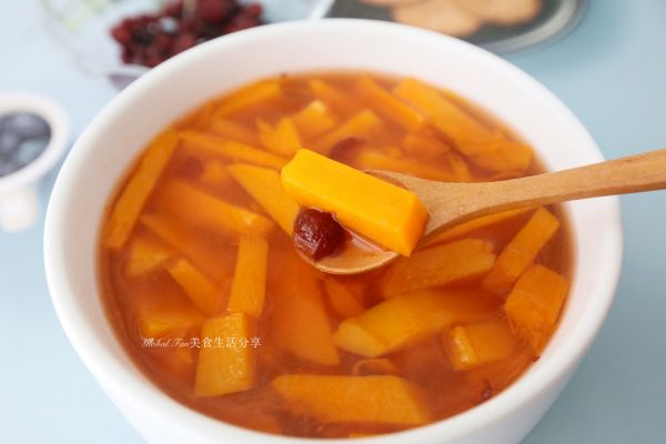 冰糖蔓越莓山楂南瓜羹