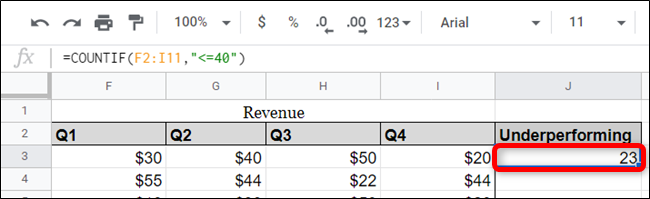 如何计算Google表格中的数据匹配集条件