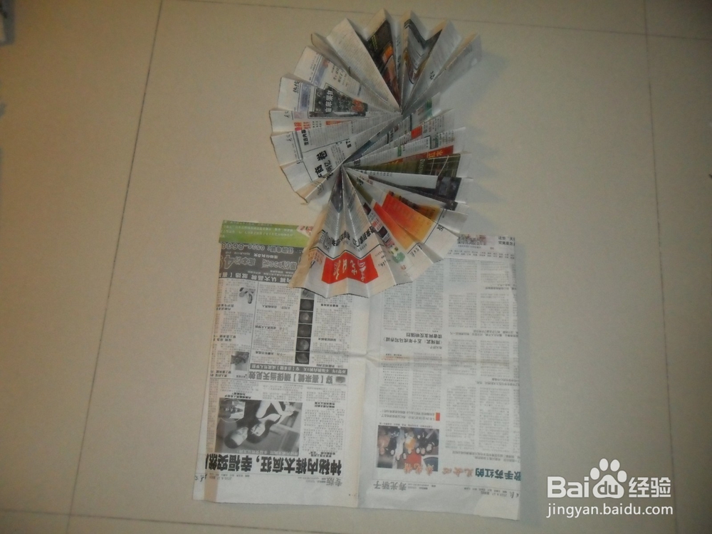 旧报纸怎么做时装