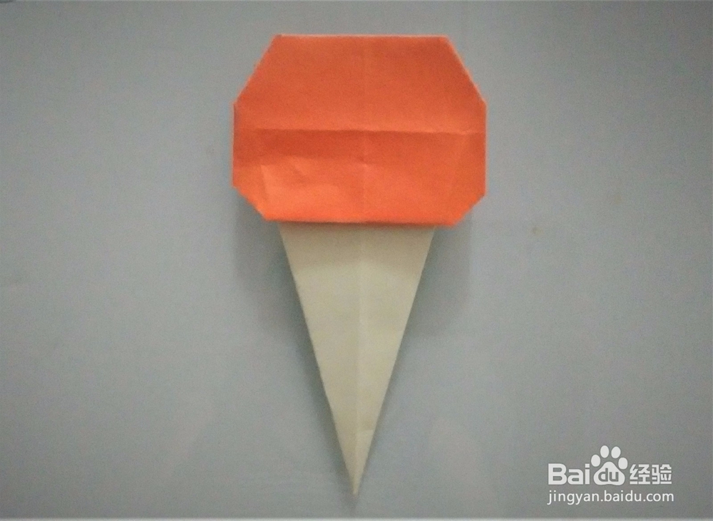 如何叠儿童冰淇淋折纸?