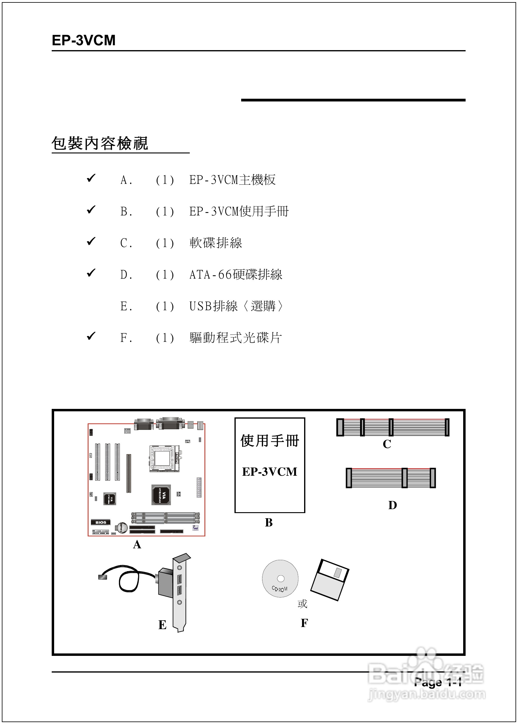 磐正EP-3VCM型主板说明书:[1]