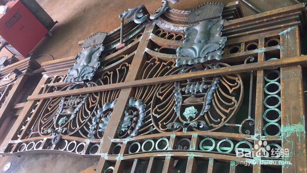 别墅花园铁艺大门定制