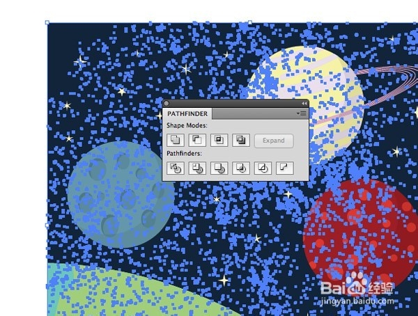 初级插画教程：卡通风格的空间场景(下)