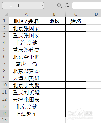WPS中Excel怎么快速拆分列单元格数据？