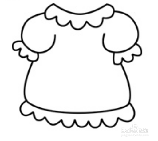 怎样画小裙子简笔画？