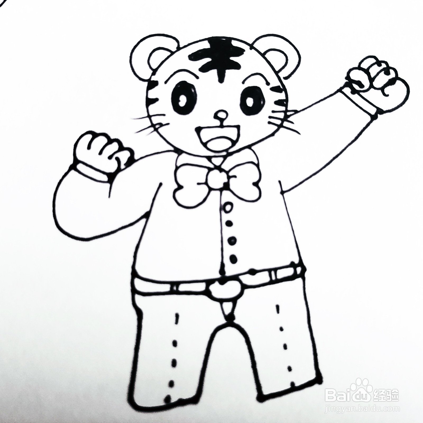 如何来画一只卡通猫咪简笔画呢