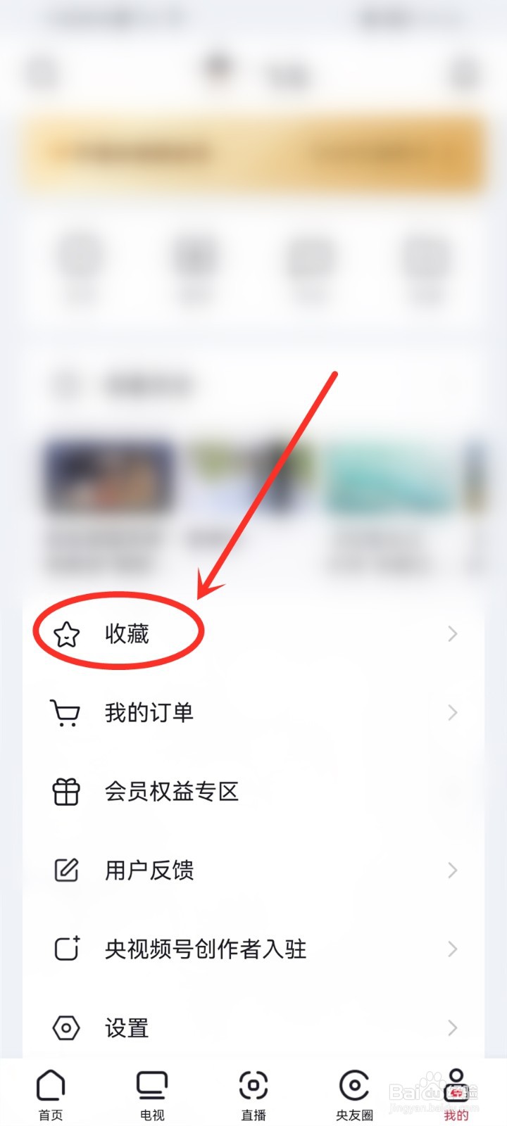 央视频app怎么打开收藏的电视频道