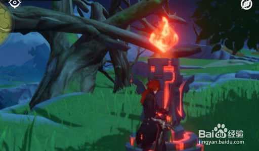 原神奔狼岭四个石灯位置是哪里?