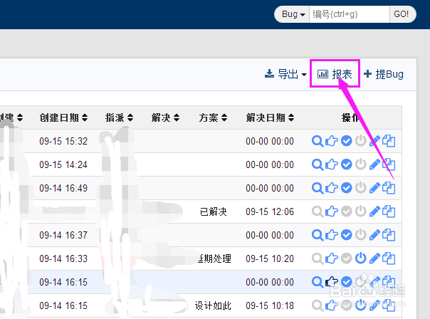 禅道上如何以报表的形式查看项目的测试情况