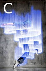 使用Photoshop制作流光溢彩的发光人物图