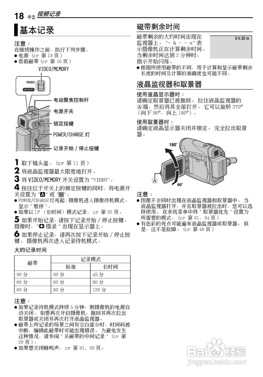 JVC GR-D270AC数码摄像机说明书:[2]