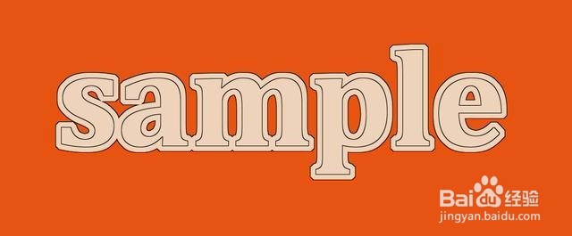 用Photoshop制作漂亮的双描边字