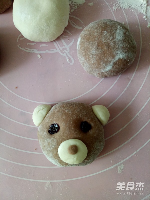 小熊豆沙包的做法