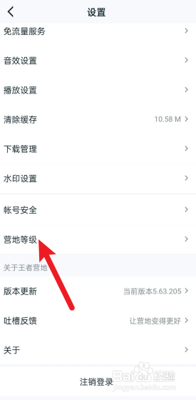 怎么查看王者营地等级