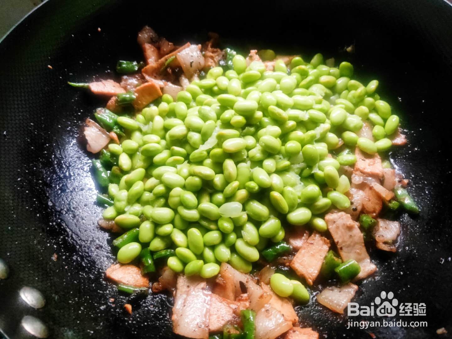 尖椒青豆回锅肉---养生菜系列