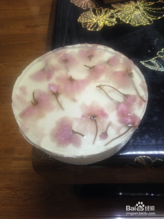 樱花冻乳酪蛋糕的做法