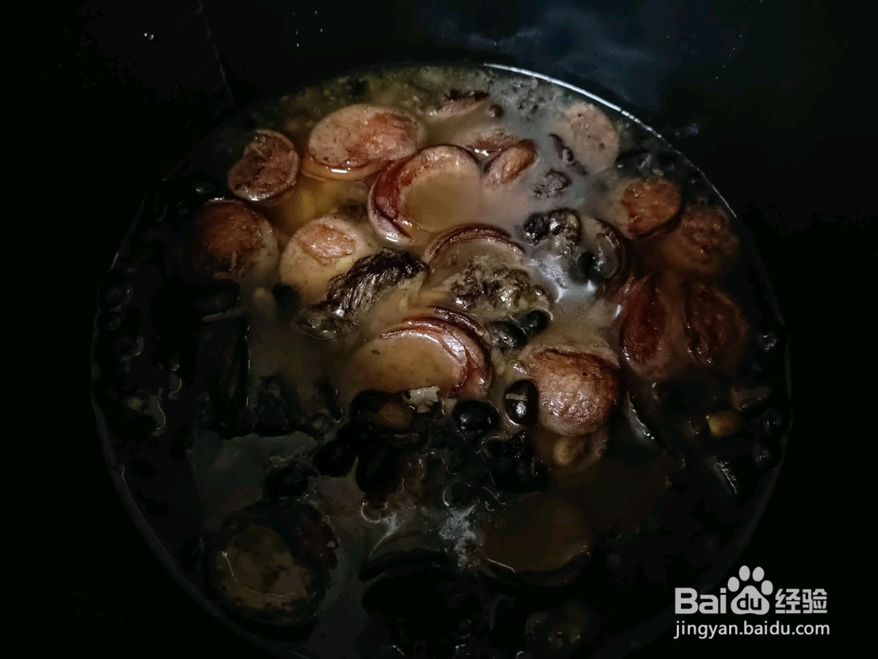夜黑豆饭的做法