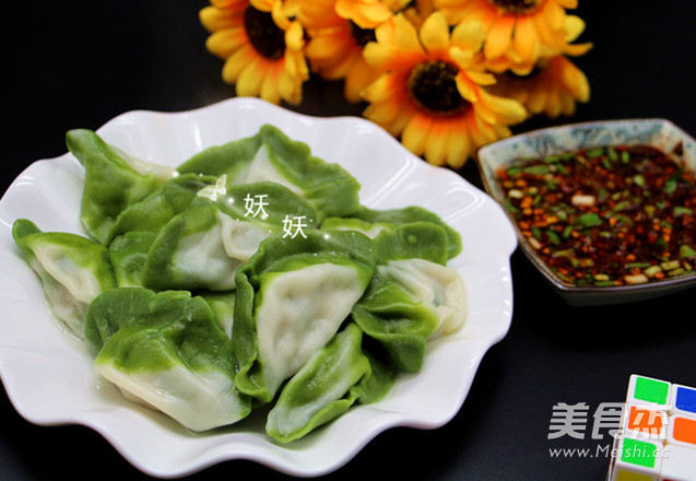 翡翠饺子的做法