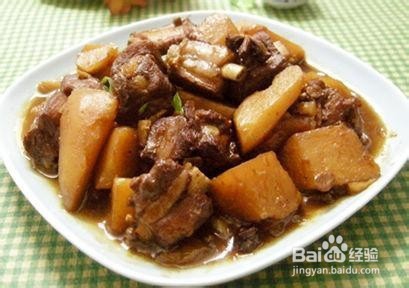 萝卜红烧排骨的制作方法