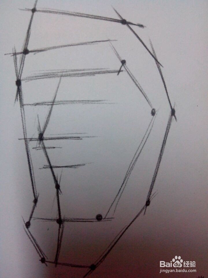 简单的石膏象绘画