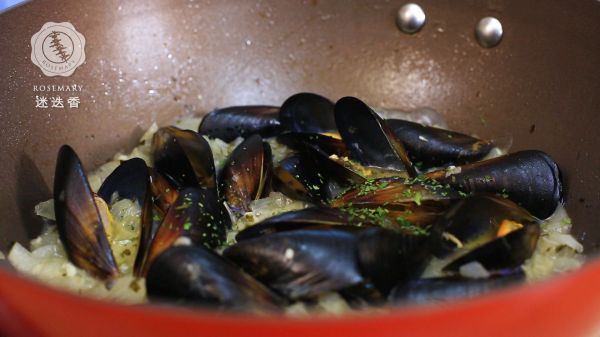 法式白葡萄酒贻贝