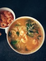 秘制鲜虾汤面