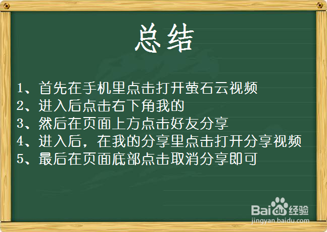 萤石云视频怎么取消好友分享