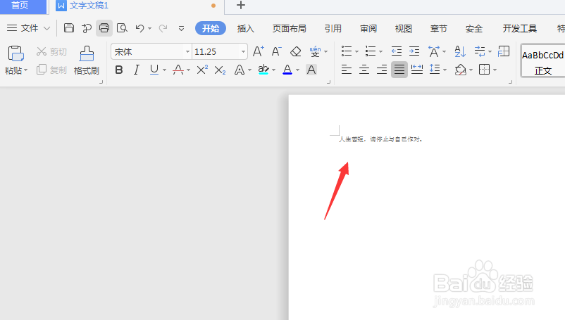 WPS文档中如何调整文字大小