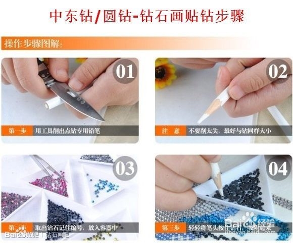 点最美钻石画制作方法