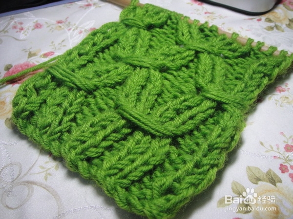 围巾的织法——玉米花详细图解
